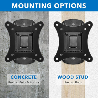 Mount-It! MI-2829 Small TV Monitor Wall Mount | RV TV Mount | VESA Wall Mount | Fits 19 20 21 22 23 24 25 27 32 Inch Screens | 75 100 VESA Compatible | Low-Profile Slim Design | 44lb Capacity