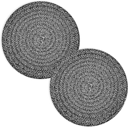 Trivets for Hot Dishes, Pots and Pans, 8 Inches Hot Pads 5 Pcs, Pot Holders for Kitchen, Heat Resistant Mat Protect Counter, Coasters Set Home Essentials Farmhouse Decor (Blue)