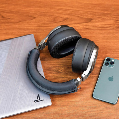 WC BandZ Virtuoso - Protective Headband Cover for Corsair Virtuoso Gaming Headsets - Machine Washable, No More Flaking Leather - Compatible with Virtuoso Wireless, XT, and SE | 90's Black