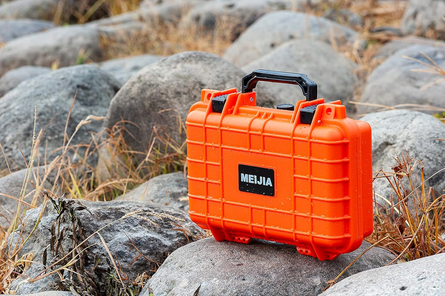 MEIJIA Portable All Weather Waterproof Protective Hard Case,Camera Case with Customizable Fit Foam,Fit use of Drones,Camera, Equipments, 11.65 x8.35x3.78inches