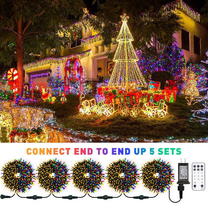 JMEXSUSS 66ft 200 LED Halloween Lights Outdoor, Orange String Lights Clear Wire, 8 Modes Orange Halloween Christmas String Lights Plug in for Tree Indoor Patio Garden Thanksgiving Decorations