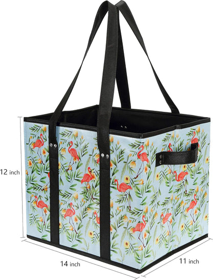 Purilite Select™ Heavy-Duty Reusable Grocery Tote Box Bags – 4 Gallon Capacity