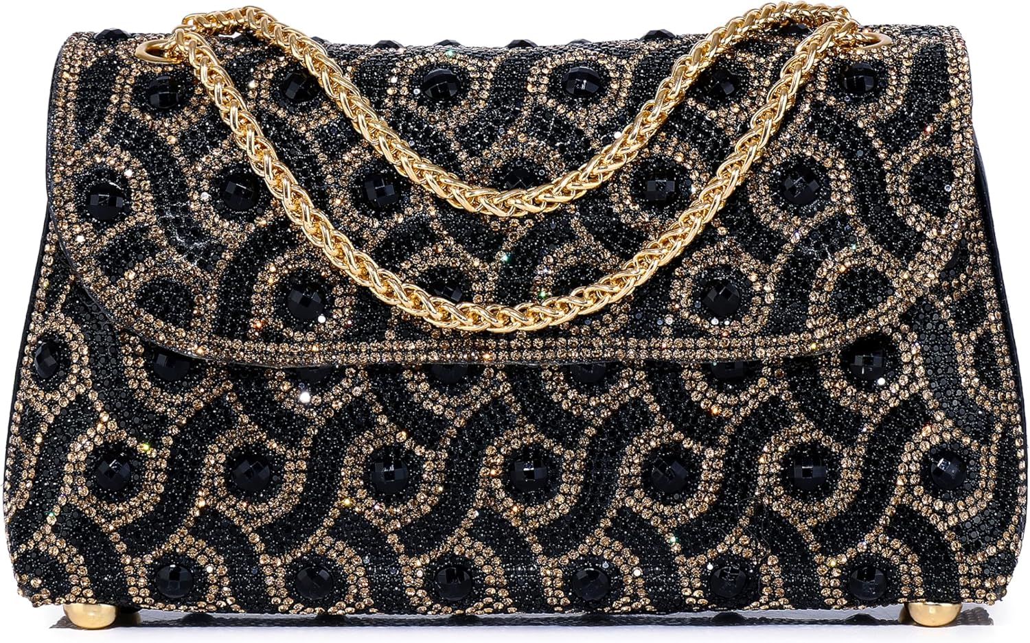 MUDUO Elegant Rhinestone Evening Bags Clutch Bags- evening Purse Evening Clutch Bag for for Wedding Cocktail Prom Party - PuriLite