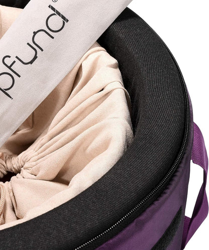 TOPFUND F Note Crystal Singing Bowl Heart Chakra 8 inch with Heavy Duty Carrying Case and Suede Striker