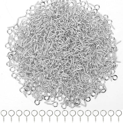 AUGSUN Eye Hooks, 12Pack 2.5 Inch Eye Hooks Heavy Duty 304 Stainless Steel Eye Screw,Screw Eyes Metal Screw Hooks Ring Screws Fasteners Hardware Tools