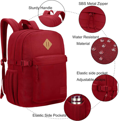 SUPACOOL Lightweight Casual Backpack for Men and Women, Large Backpack for School Boys and Girls