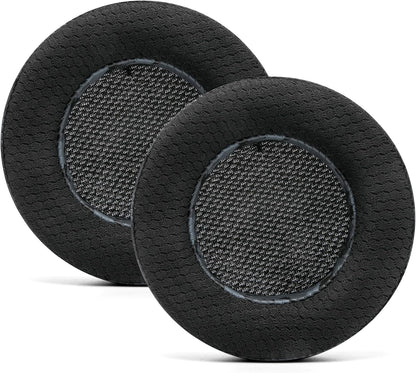WC Freeze Virtuoso - Hybrid Fabric Cooling Gel Replacement Earpads for Corsair Virtuoso Gaming Headset, Made by Wicked Cushions, Improved Durability, Thickness and Sound Isolation |90s Black