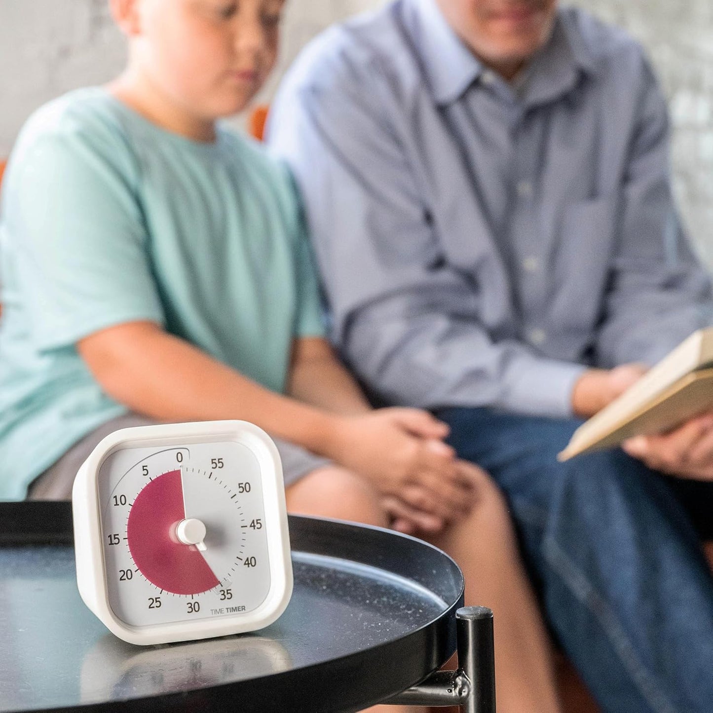 TIME TIMER Time Timer MOD - 60-Minute Visual Timer Home Edition, for Home Schooling, School Desk, Office Desk and Meetings, White