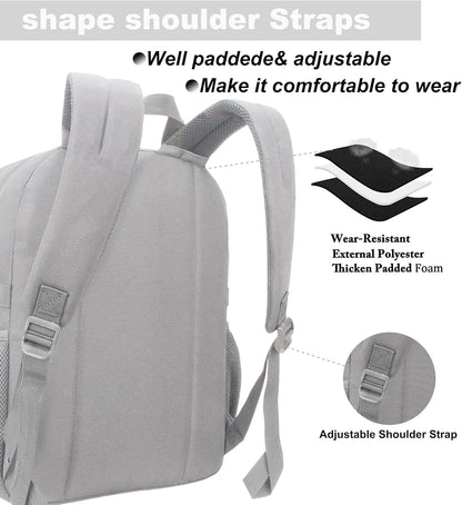 SUPACOOL Lightweight Casual Backpack for Men and Women, Large Backpack for School Boys and Girls