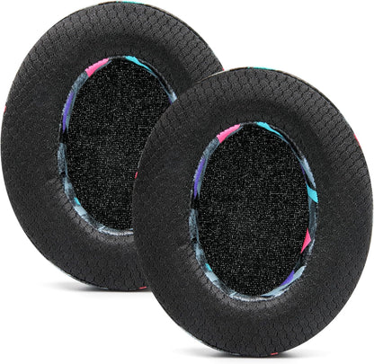 WC Freeze for Arctis Nova - Hybrid Fabric Cooling Gel Replacement Earpads for Arctis Nova Pro Wired, Nova 7, 5, 4, 3, 1 - Made by Wicked Cushions (Does Not Fit Nova Pro Wireless) | Black