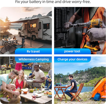 SUNWHEEL 4000W Pure Sine Wave Inverter, 12V DC to 110V/120V AC Power Inverter for RV、Microwave、Off Grid、Truck、Refrigerator、Air Conditioner with 4 AC outlets and LCD Display