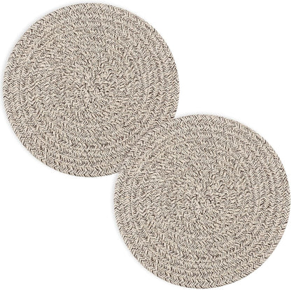 Trivets for Hot Dishes, Pots and Pans, 8 Inches Hot Pads 5 Pcs, Pot Holders for Kitchen, Heat Resistant Mat Protect Counter, Coasters Set Home Essentials Farmhouse Decor (Blue)