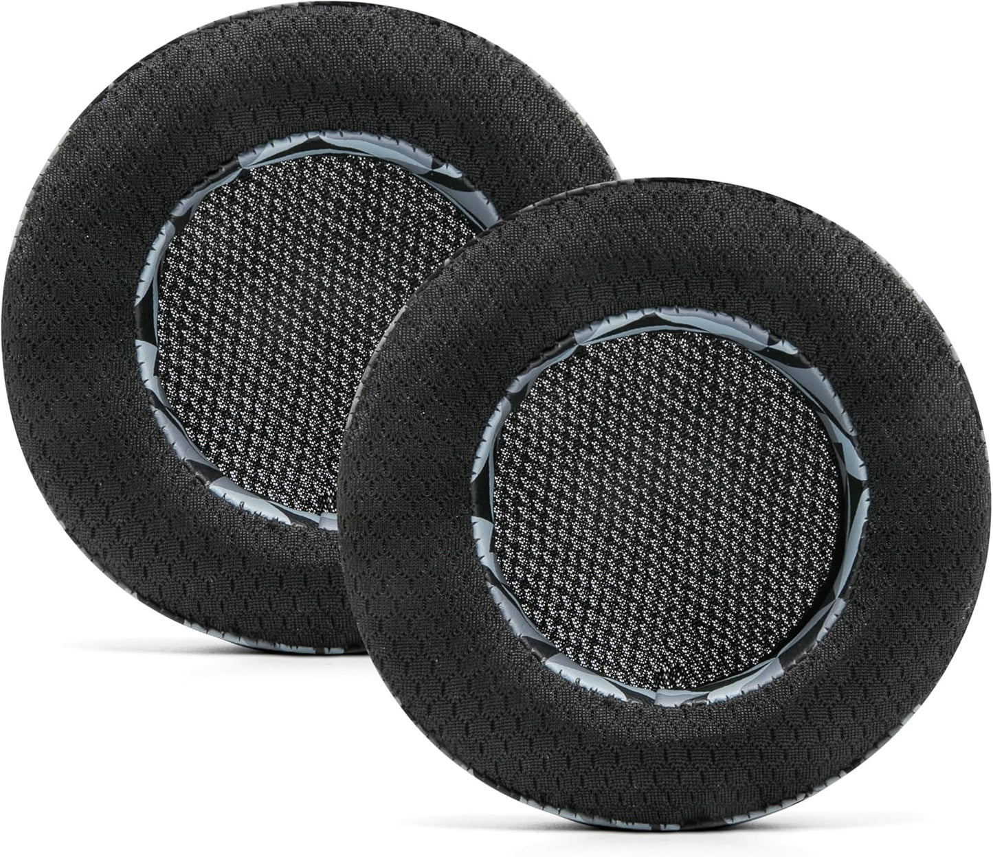WC Freeze Virtuoso - Hybrid Fabric Cooling Gel Replacement Earpads for Corsair Virtuoso Gaming Headset, Made by Wicked Cushions, Improved Durability, Thickness and Sound Isolation | Cyan Prism