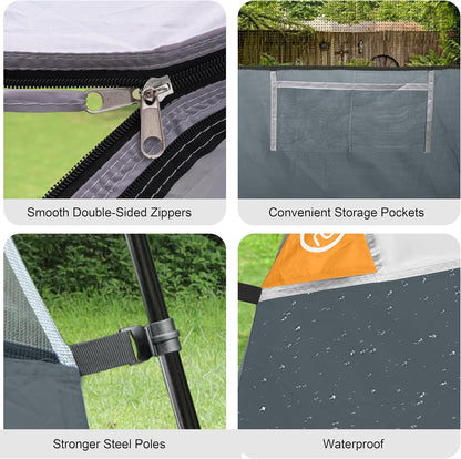 CAMPROS CP Tent 2/4/6 Person Tents, Waterproof Dome Camping Tent with Rainfly, Large Mesh Windows, Wider Door, Easy Setup, Portable with Carry Bag