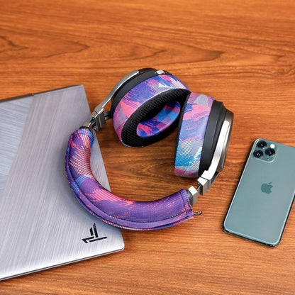 WC BandZ Virtuoso - Protective Headband Cover for Corsair Virtuoso Gaming Headsets - Machine Washable, No More Flaking Leather - Compatible with Virtuoso Wireless, XT, and SE | 90's Black