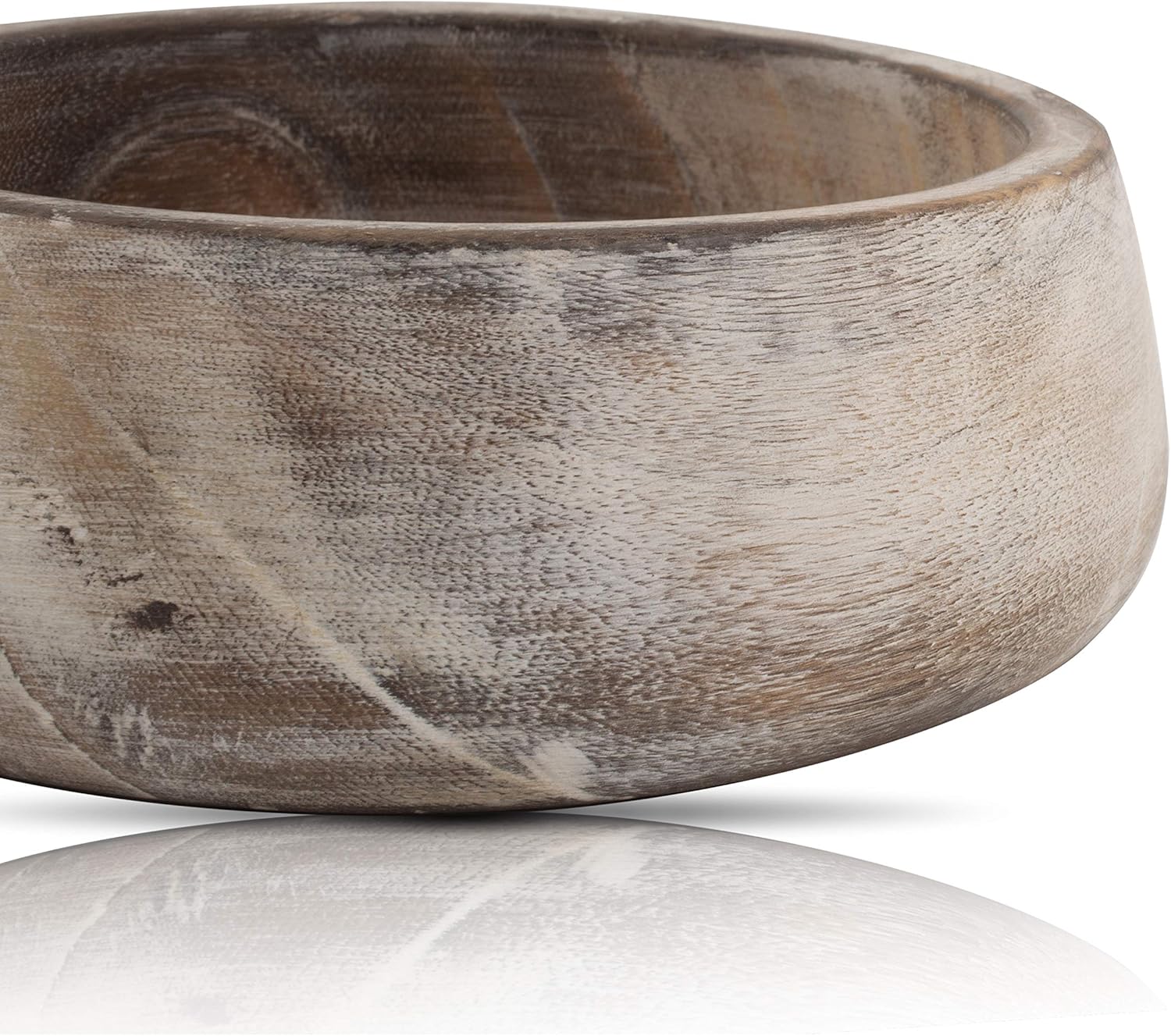 Handmade 6" Wooden Snack Bowl | Decorative Candy Dish | Key Bowl | Tableware Accent | Home Decor for Living Room & Kitchen - PuriLite