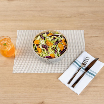 Restaurantware-Bambuddha 51 Ounce Extra Large Salad Bowl, 1 Heavy-Duty Round Salad Bowl - Sustainable, Reusable, Blue Bamboo Serving Dish, for Serving Salads, Fruits, and Appetizers