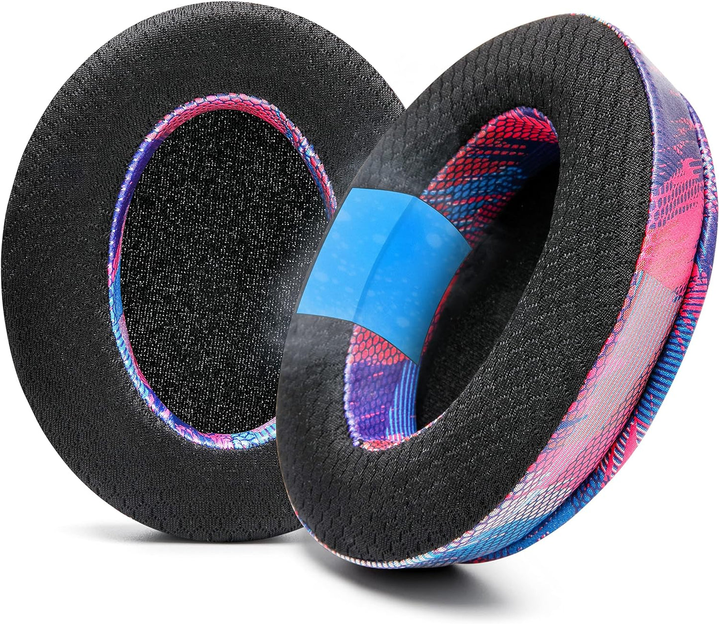 WC Freeze for Arctis Nova - Hybrid Fabric Cooling Gel Replacement Earpads for Arctis Nova Pro Wired, Nova 7, 5, 4, 3, 1 - Made by Wicked Cushions (Does Not Fit Nova Pro Wireless) | Black