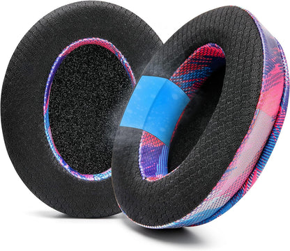 WC Freeze for Arctis Nova - Hybrid Fabric Cooling Gel Replacement Earpads for Arctis Nova Pro Wired, Nova 7, 5, 4, 3, 1 - Made by Wicked Cushions (Does Not Fit Nova Pro Wireless) | Black