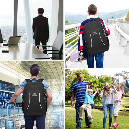RFID Cafele Laptop Backpack Travel Computer Backpack College Bookbag School Backpack with USB Charging Port