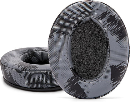 WC PadZ - The Ultimate Upgraded Earpads by Wicked Cushions - Compatible with Audio Technica, HyperX, SteelSeries Arctis & More - Extra Thick - Bigger Opening - Softer Memory Foam | (90s Black)