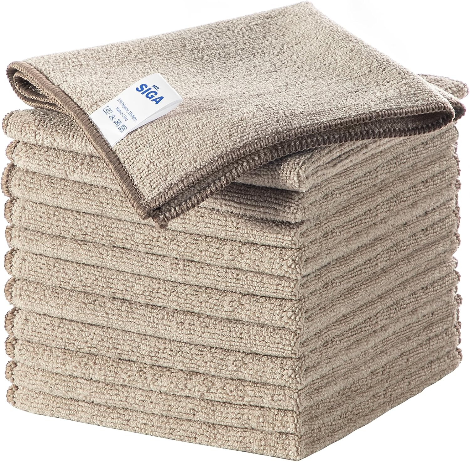 Microfiber Cleaning Cloths for Home and Kitchen – All-Purpose Streak-Free Cleaning Towels, Reusable Lint-Free Cleaning Rags, 12 Pack, 32 x 32 cm - PuriLite