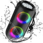 Oraolo Bluetooth Speaker 24W, Portable Speaker with RGB Lights, Stereo Sound, Bluetooth 5.3, 24H Playtime, IPX6 Waterproof, AUX-in, Speaker for Outdoor Camping