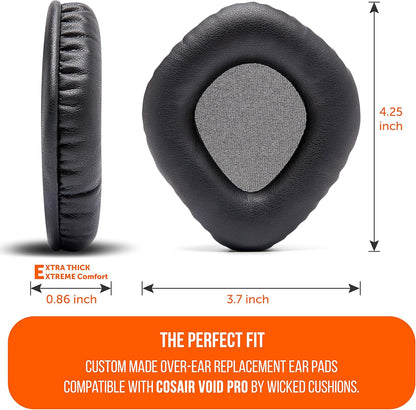 WC Upgraded Replacement Earpads for Corsair Void & Corsair Void Pro Wired & Wireless Gaming Headsets Made by Wicked Cushions | Improved Durability, Thickness, and Sound Isolation | (Red Camo)