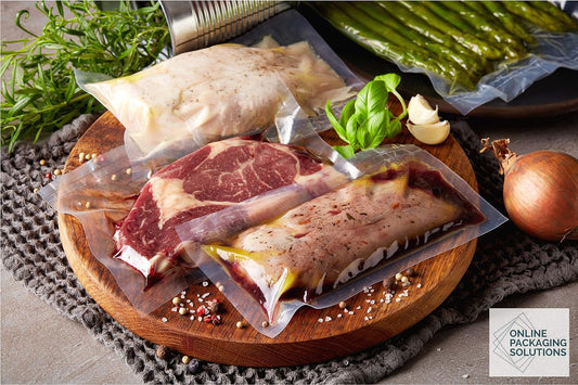 Online Packaging Solutions Vacuum Chamber Pouches | 3 Mil Clear Food Storage Bags for Vacuum Sealing