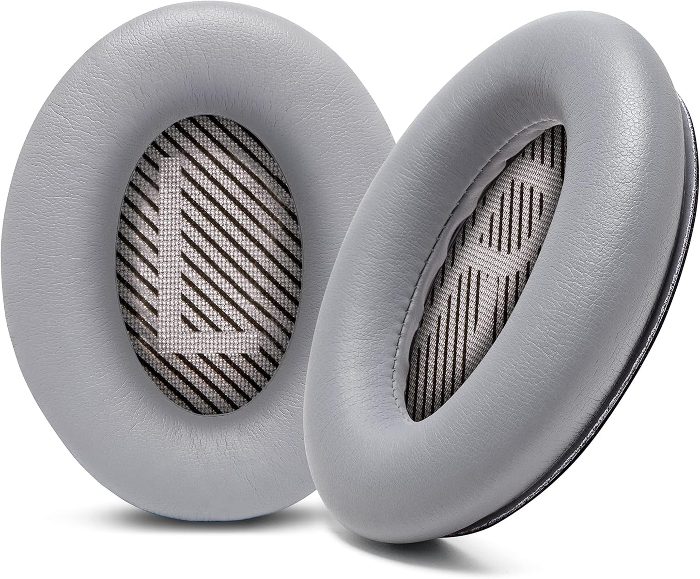 WC Wicked Cushions Upgraded Replacement Ear Pads for Bose QC35 & QC35ii (QuietComfort 35) Headphones & More - Softer Leather, Luxurious Memory Foam, Added Thickness, Extra Durability | Midnight Blue