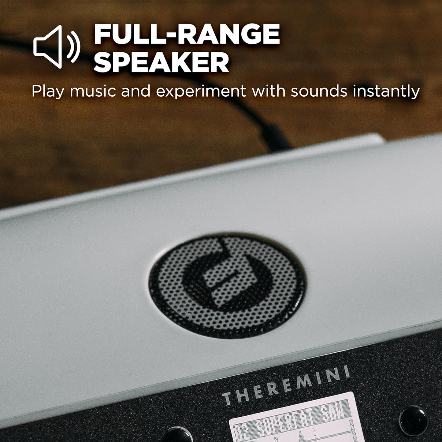Moog Theremin - Theremini | Pitch Correction, CV Out, Built-In Tuner and Speaker, AniMOOG Synthesizer Sound Engine with 32 Presets, LCD Screen