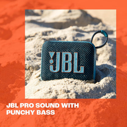 JBL Go 4 - Ultra-Portable, Waterproof and Dustproof Bluetooth Speaker, 7-Hour Built-in Battery, Made in Part with Recycled Materials (Purple)