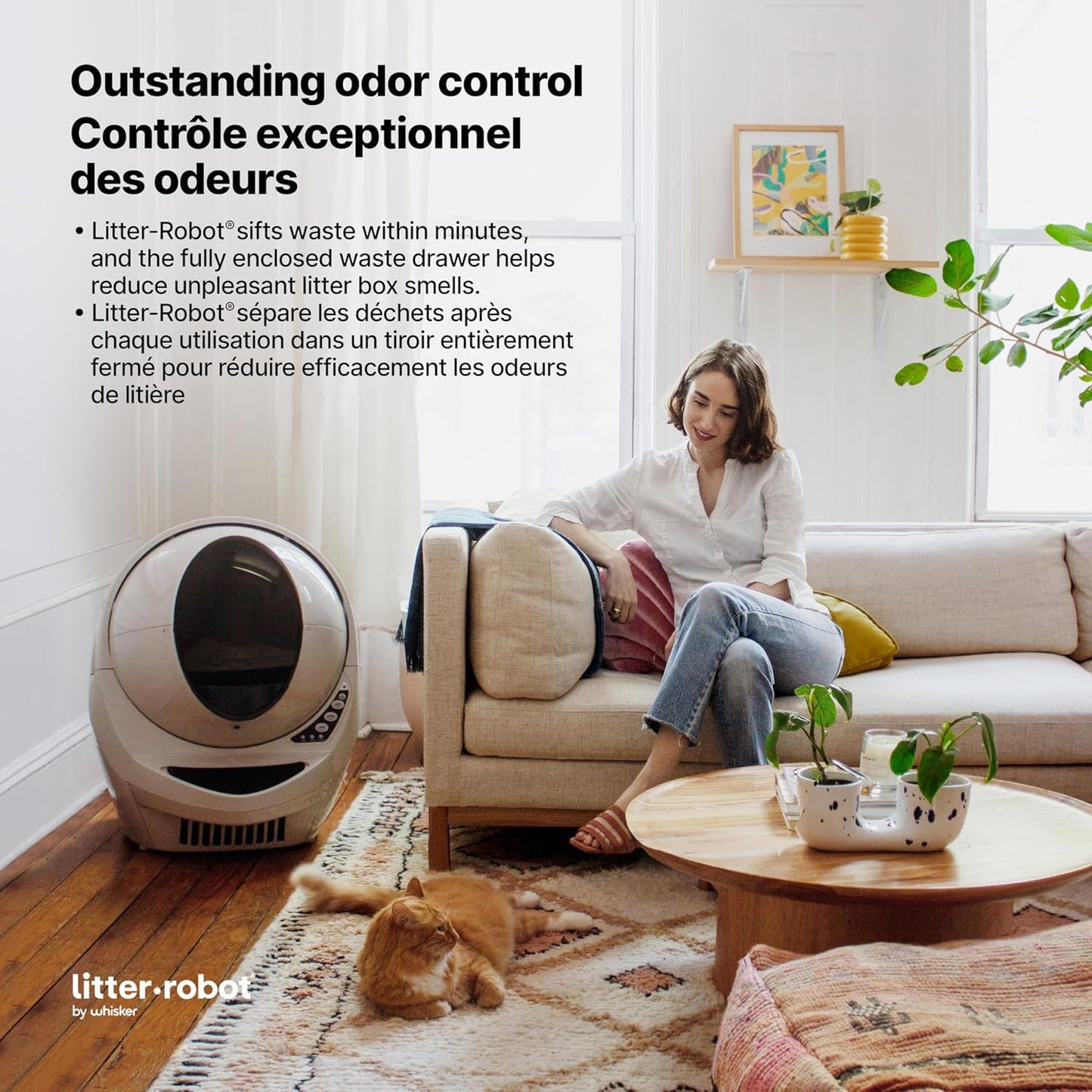 Litter-Robot 3 Connect by Whisker (Grey) Automatic Self-Cleaning Cat Litter Box, WiFi Enabled, Works with Any Clumping Litter, Never Scoop Again