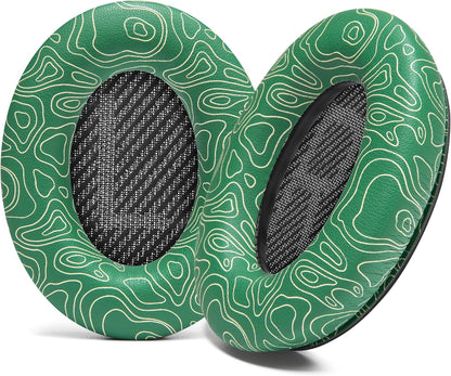 WC Wicked Cushions Upgraded Replacement Ear Pads for Bose QC35 & QC35ii (QuietComfort 35) Headphones & More - Softer Leather, Luxurious Memory Foam, Added Thickness, Extra Durability | Midnight Blue