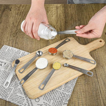 Smithcraft Measuring Cup Set of 8 Stainless Steel Measuring Cups18/8(304) Steel Material Heavy Duty 8 Measuring Cups and 1 Ring Set of 9