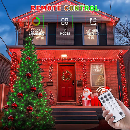 JMEXSUSS 66ft 200 LED Halloween Lights Outdoor, Orange String Lights Clear Wire, 8 Modes Orange Halloween Christmas String Lights Plug in for Tree Indoor Patio Garden Thanksgiving Decorations