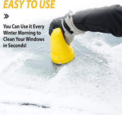 Zone Tech Electric Snow Ice Scraper USB Rechargeable - Premium Quality Automotive Portable Cordless for Car Windshield Glass Frost Removal, Defrosting Deicing Cleaning Tool