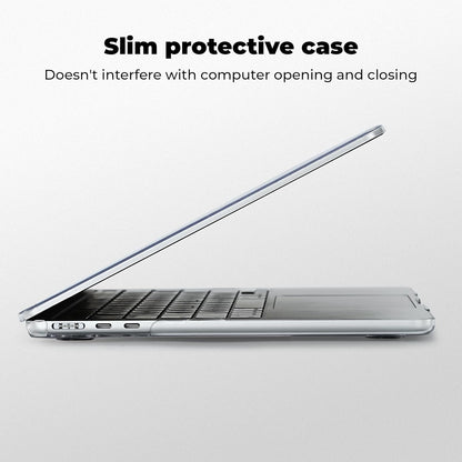 EooCoo Case Compatible with MacBook Air 13 inch M4 M3 M2 2025-2022 A3240 A3113 A2681, 13.6" Hard Case Cover & TPU Keyboard Skin & Screen Protector for Laptop Air 13.6 inch - Crystal Clear