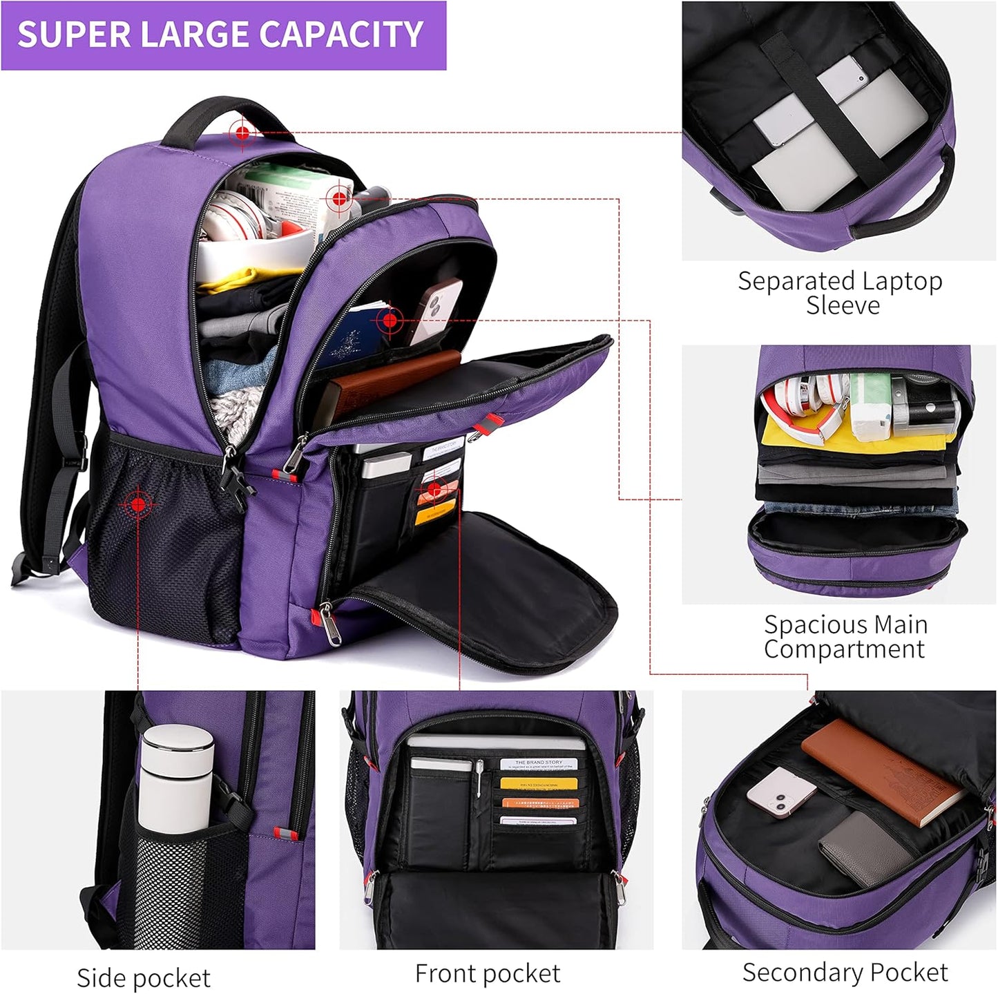 Laptop Backpack Travel Computer Backpack College Bookbag School Backpack