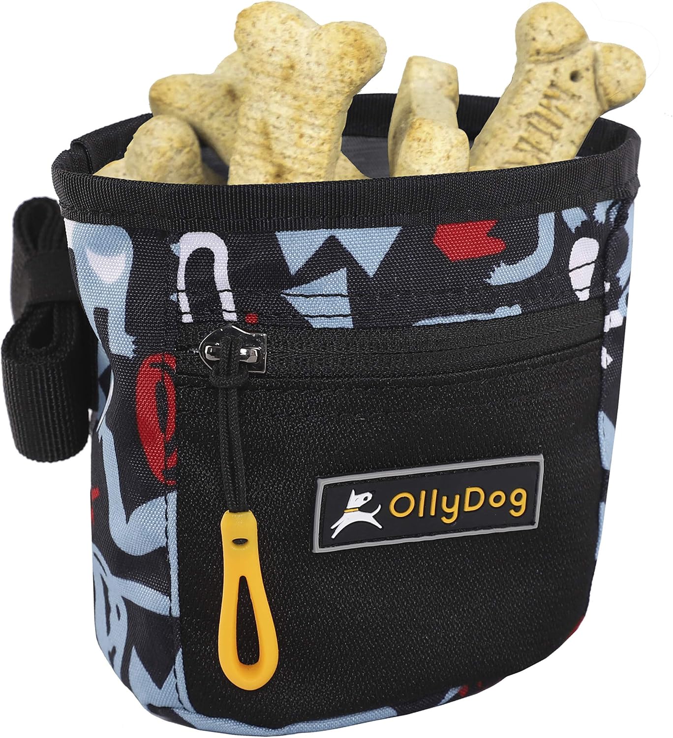 OllyDog Goodie Treat Bag, Dog Treat Pouch, Waist Belt Clip for Hands-Free Training, Magnetic Closure, Dog Training and Behavior Aids, Three Ways to Wear (Wet Weather)