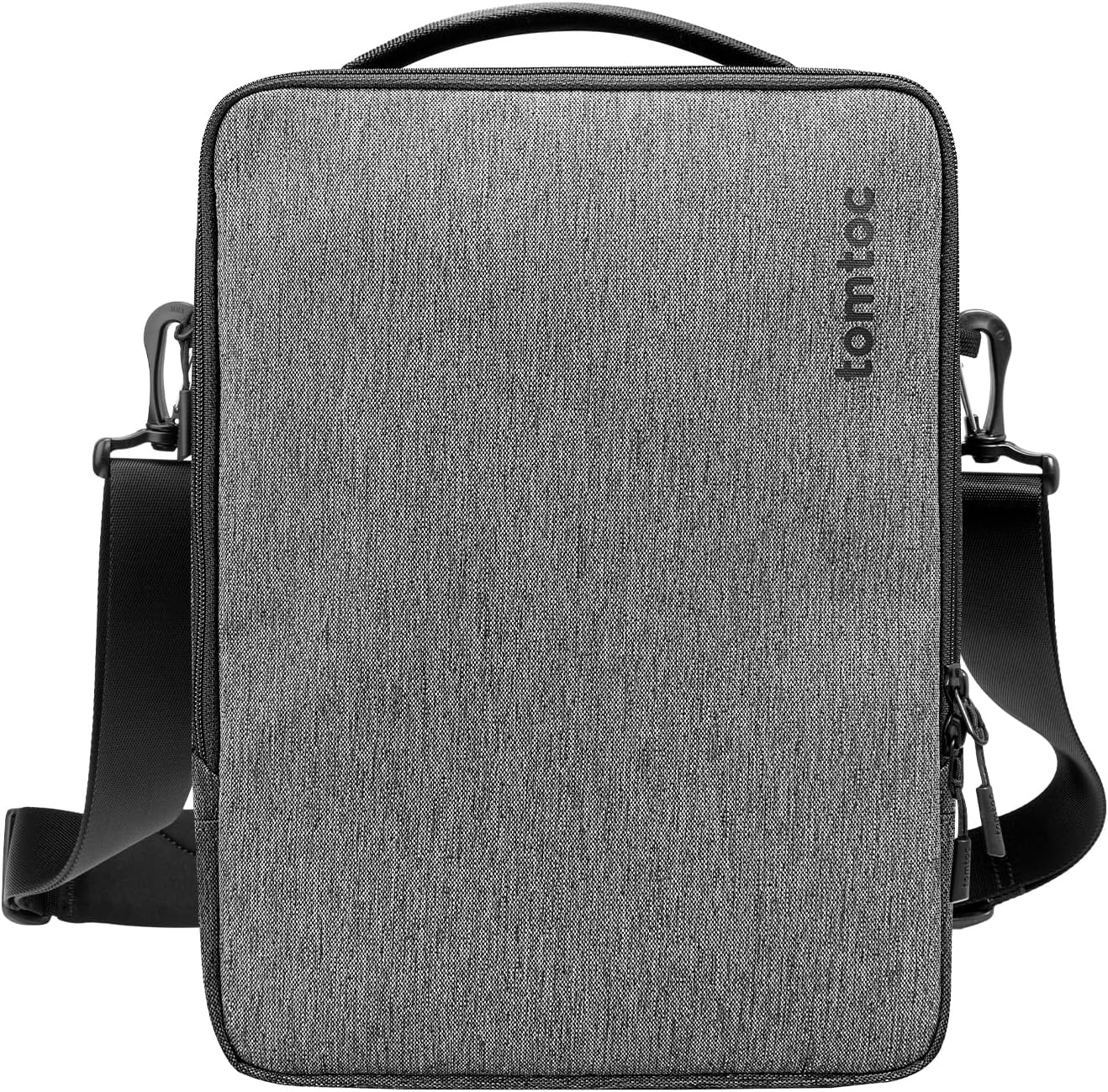 tomtoc 360 Protective Laptop Shoulder Bag for 16-inch MacBook Pro M4/M3/M2/M1 Pro/Max A3403 A3186 A2991 2024-2021, 15-inch MacBook Air 2025-2023, Dell XPS 16/15, Cordura Ballistic Nylon Fabric