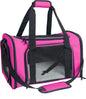 NextFri Soft Sided Carrier for Cats Dogs,TSA Airline Approved Collapsible Travel Pet Carrier (Magenta, Medium)