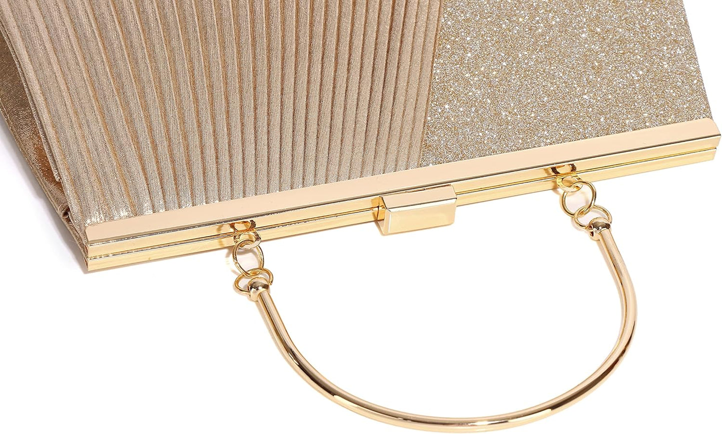 MUDUO Rhinestone Clutch Purses for Women Purses and Handbags Formal Wedding Party Prom Purse Money Bags - PuriLite