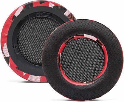 WC Freeze Virtuoso - Hybrid Fabric Cooling Gel Replacement Earpads for Corsair Virtuoso Gaming Headset, Made by Wicked Cushions, Improved Durability, Thickness and Sound Isolation |90s Black