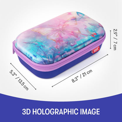 ZIPIT 3D Pencil Box for Kids | Lenticular Pencil Case for School | Large Capacity Pencil Pouch for Girls and Boys