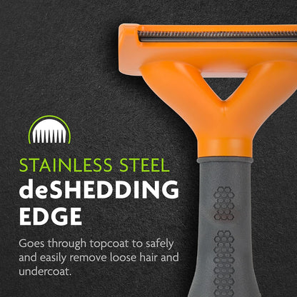 FURminator Undercoat Deshedding Tool for Dogs, Deshedding Brush for Dogs, Removes Loose Hair and Combats Dog Shedding