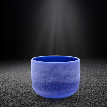 TOPFUND F Note Crystal Singing Bowl Heart Chakra 8 inch with Heavy Duty Carrying Case and Suede Striker