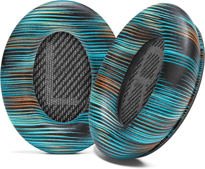 WC Wicked Cushions Upgraded Replacement Ear Pads for Bose QC35 & QC35ii (QuietComfort 35) Headphones & More - Softer Leather, Luxurious Memory Foam, Added Thickness, Extra Durability | Midnight Blue