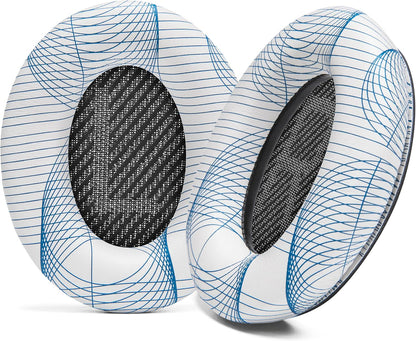 WC Wicked Cushions Upgraded Replacement Ear Pads for Bose QC35 & QC35ii (QuietComfort 35) Headphones & More - Softer Leather, Luxurious Memory Foam, Added Thickness, Extra Durability | Midnight Blue