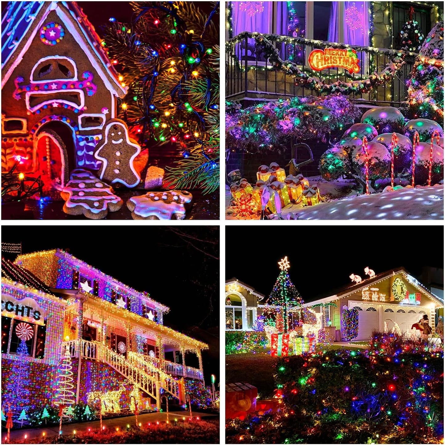 JMEXSUSS 66ft 200 LED Halloween Lights Outdoor, Orange String Lights Clear Wire, 8 Modes Orange Halloween Christmas String Lights Plug in for Tree Indoor Patio Garden Thanksgiving Decorations